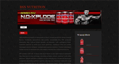 Desktop Screenshot of bsn-nutrition.pl